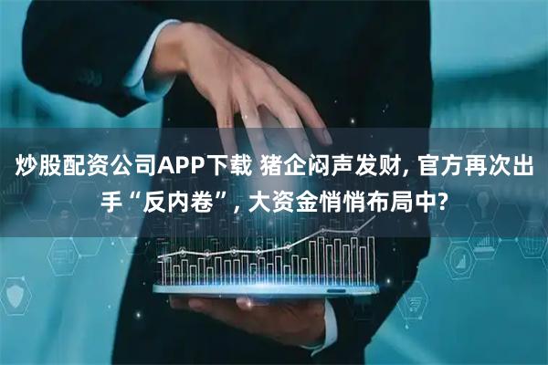 炒股配资公司APP下载 猪企闷声发财, 官方再次出手“反内卷”, 大资金悄悄布局中?