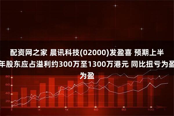 配资网之家 晨讯科技(02000)发盈喜 预期上半年股东应占溢利约300万至1300万港元 同比扭亏为盈
