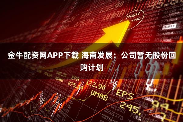 金牛配资网APP下载 海南发展：公司暂无股份回购计划